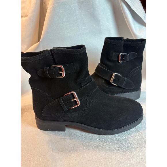 Steve Madden Women Suede Alick Motorcycle Bootie Size 8.5 NWOT - Picture 1 of 11